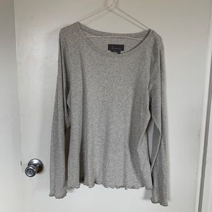 Gray Anthropologie Long Sleeve Shirt